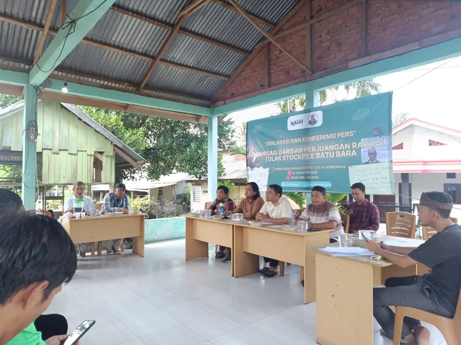 Suasana konferensi pers dan deklarasi Barisan Perjuangan Rakyat (BPR)