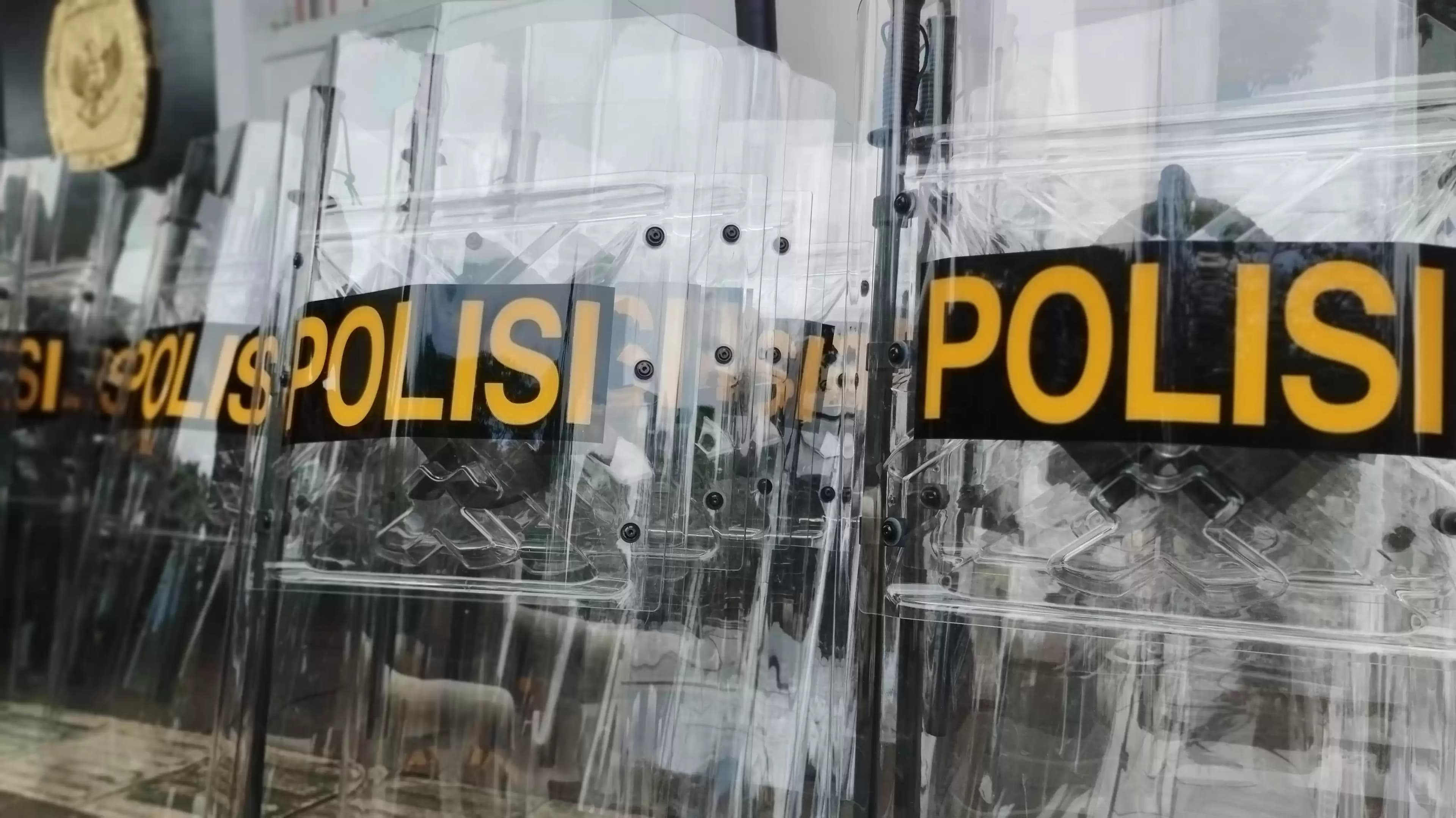 Tameng Milik Kepolisian Republik Indonesia