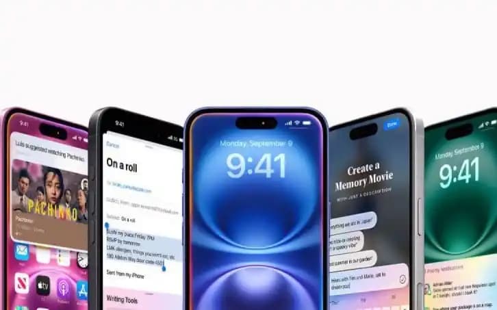 Tampilan layar iPhone 16