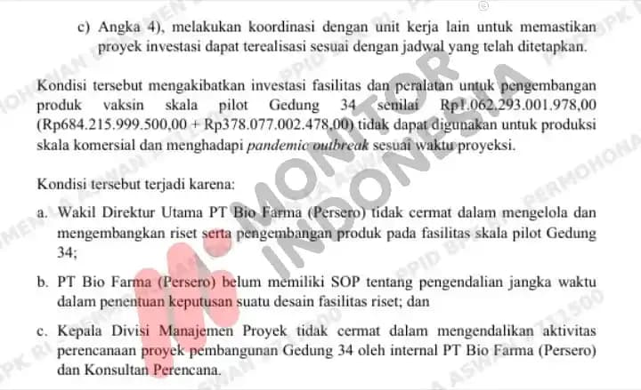 Temuan BPK Bio Farma 13