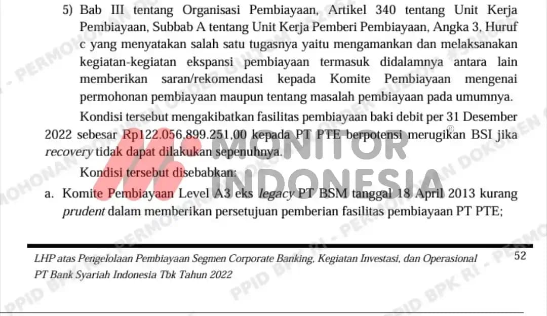 Temuan BPK BSI 4