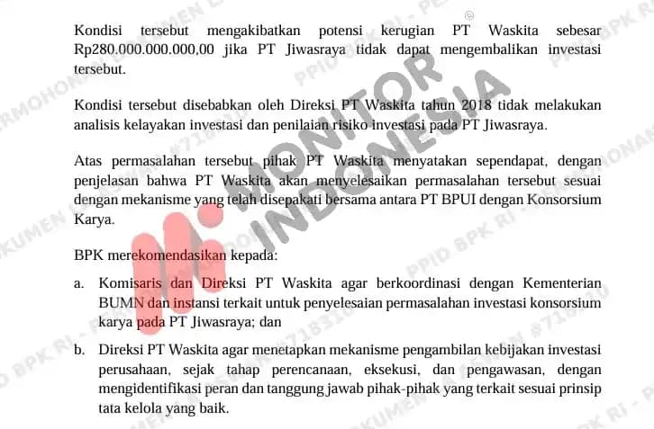 Temuan BPK Waskita Karya 8