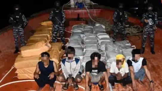 TNI AL menggagalkan penyelundupan narkoba senilai Rp7 Triliun