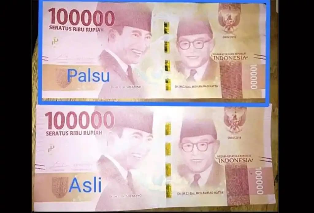 Uang Palsu dan Uang Asli