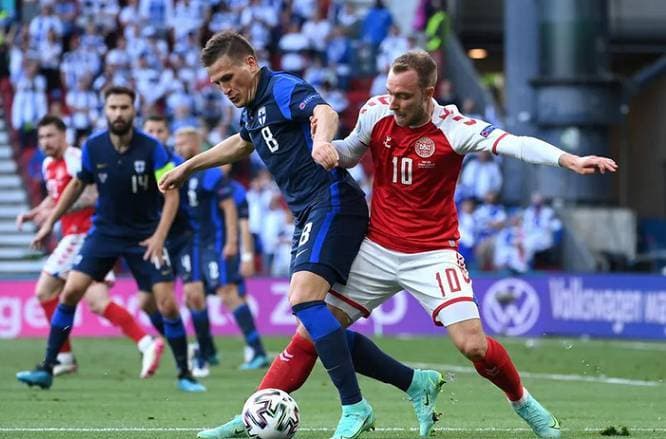 Pertandingan Denmark vs Finlandia EURO 2020 Dilanjutkan 01:30 WIB