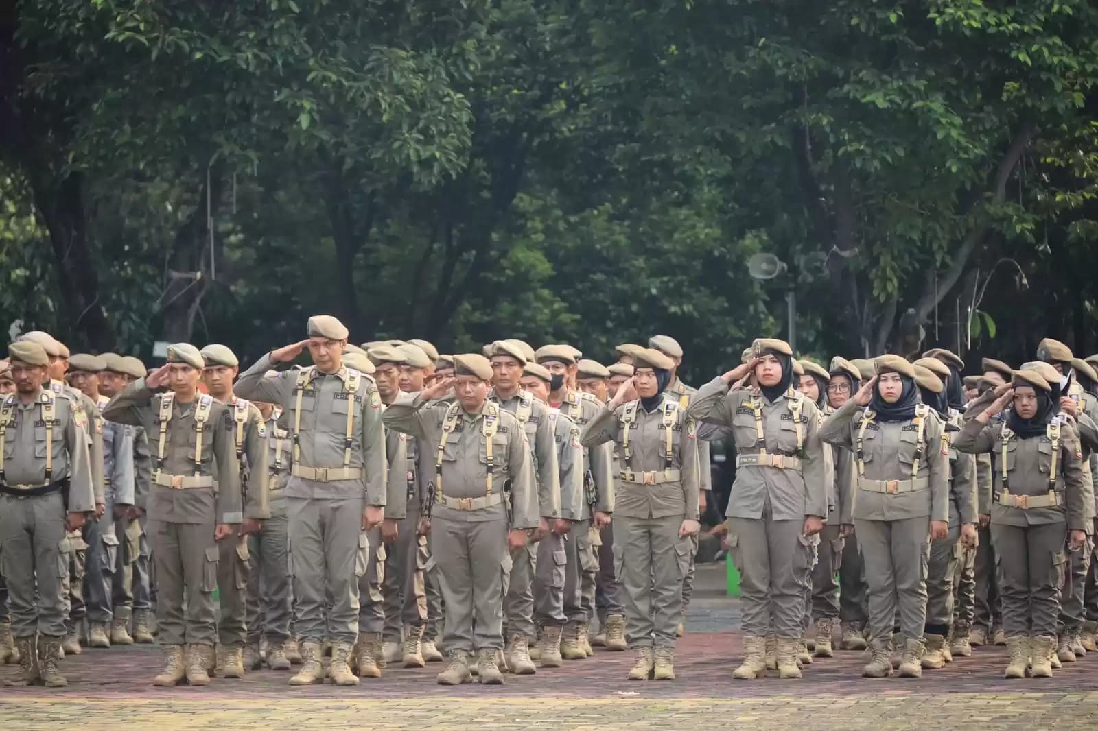 Upacara Peringatan Hari Ulang Tahun Satpol PP dan Satlinmas Kota Bekasi