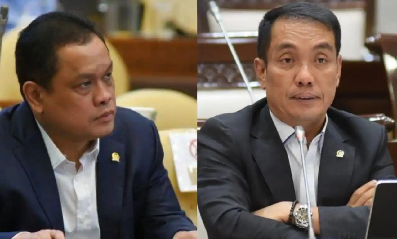 Wakil Ketua Komisi XI DPR RI Fauzi Amro dan anggota Komisi XI DPR RI Charles Meikyansyah