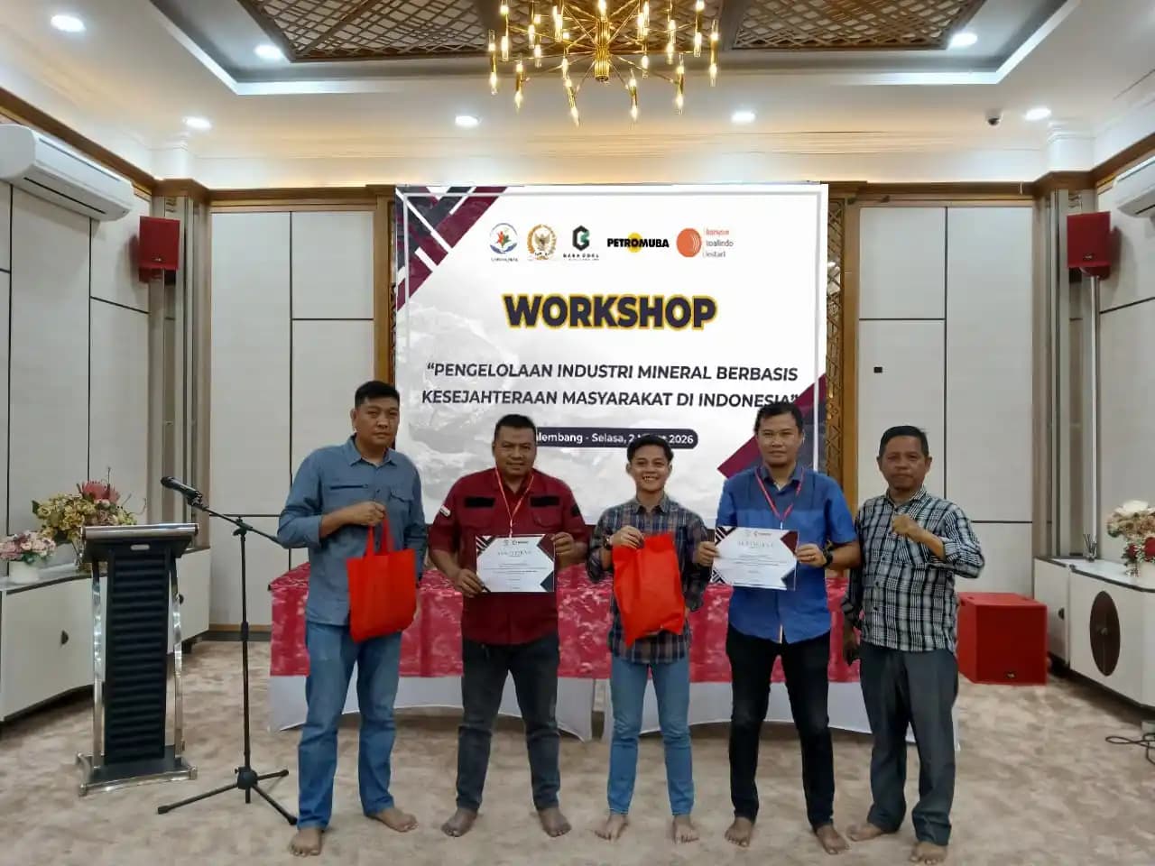 Workshop bertajuk Pengelolaan Industri Mineral Berbasis Kesejahteraan Masyarakat di Indonesia digelar di Kota Palembang