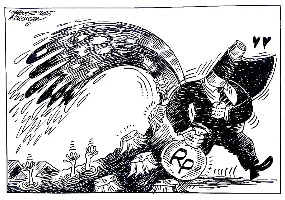 Karikatur - Ilustrasi - Pembalakan Liar Berdampak (Foto: Dok MI/Gatot Eko Cahyono)