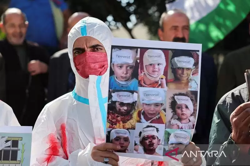 Anak Palestina yang Jadi Korban Israel (Foto: Antara)