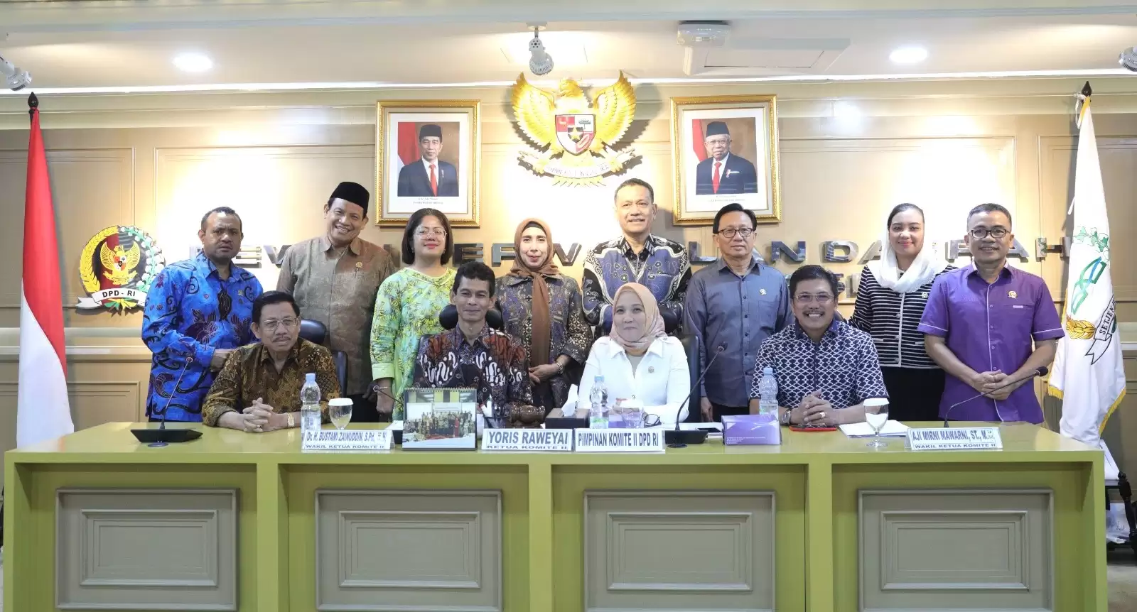 Komite II DPD RI usai Rapat Dengar Pendapat (RDP) dengan Kementerian PPN/Bappenas di Gedung DPD RI, Jakarta, Rabu (29/11) (Foto: Dok DPD)