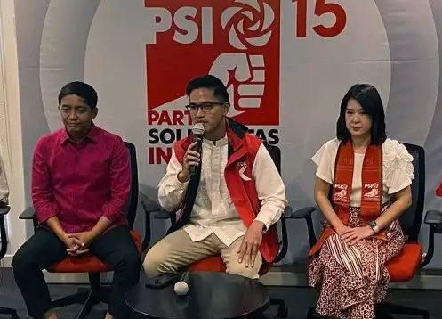 Partai Solidaritas Indonesia (PSI) menggelar konferensi pers di Kantor DPP PSI, Jakarta, Jumat (16/2/2024). ANTARA/Fath Putra Mulya