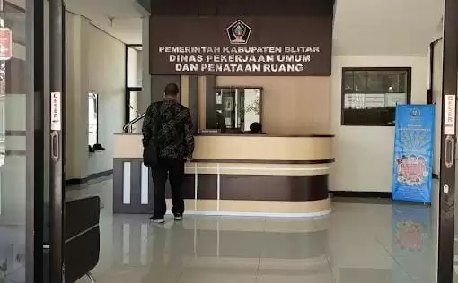 Kantor Dinas PUPR Kabupaten Blitar (Foto: MI/JK)