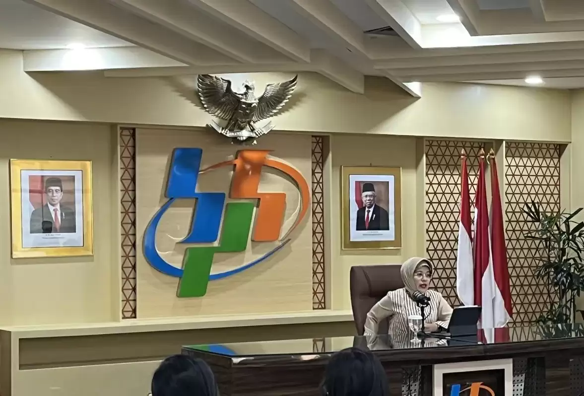 Pelaksana Tugas (Plt) Kepala Badan Pusat Statistik (BPS) Amalia Adininggar Widyasanti di Kantor BPS, Jakarta, Selasa (2/1) (Foto: Antara)