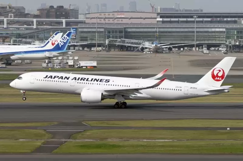 Pesawat Japan Airlines. [Foto: Antara]