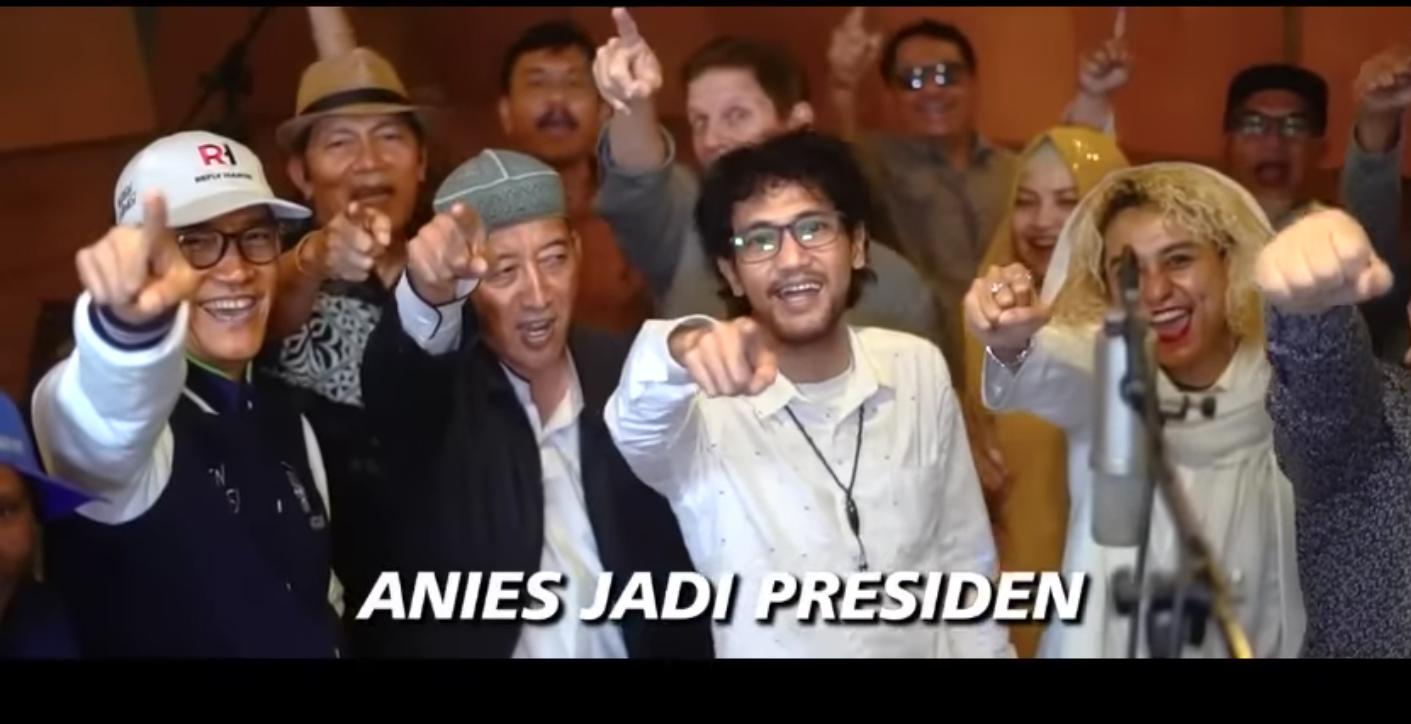(Foto: Para Penyanyi Anies Jadi Presiden, Sumber Tangkapan Layar Youtube/Syarif Channel)