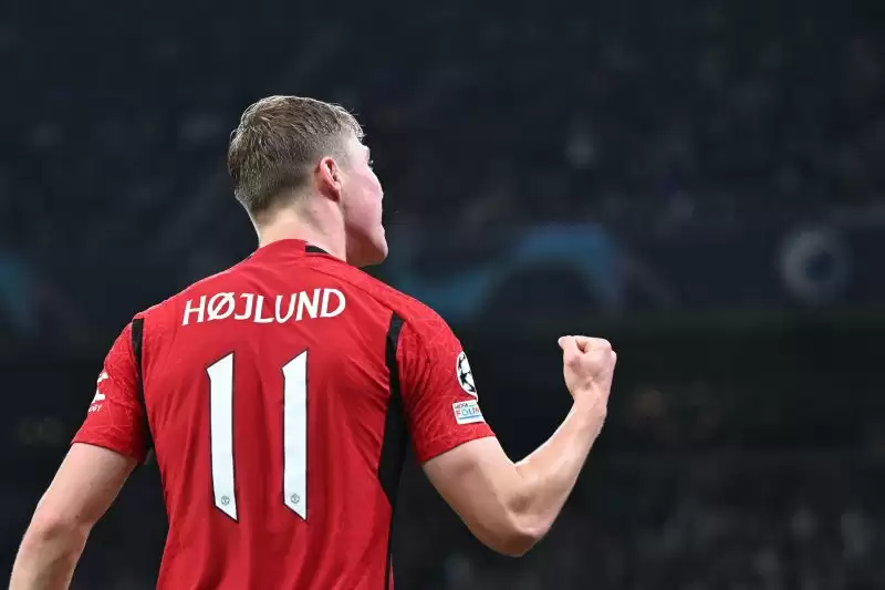 Manchester United striker Rasmus Hojlund. (Foto: AFP/JONATHAN NACKSTRAND)
