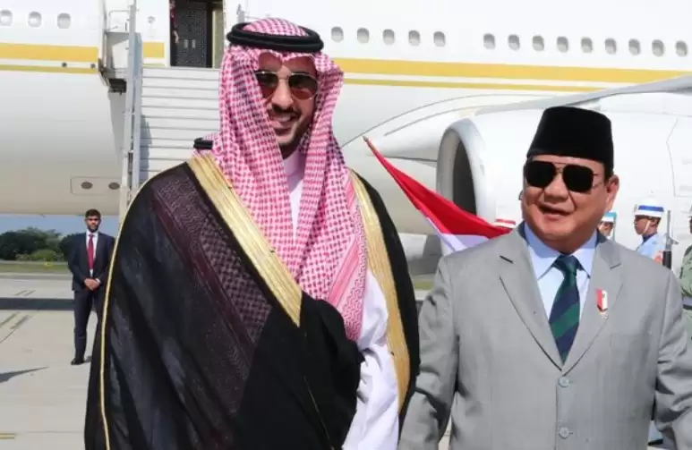 Prabowo Subianto, menerima kunjungan Menteri Pertahanan Kerajaan Arab Saudi, Pangeran Khalid Bin Salman Bin Abdul Aziz