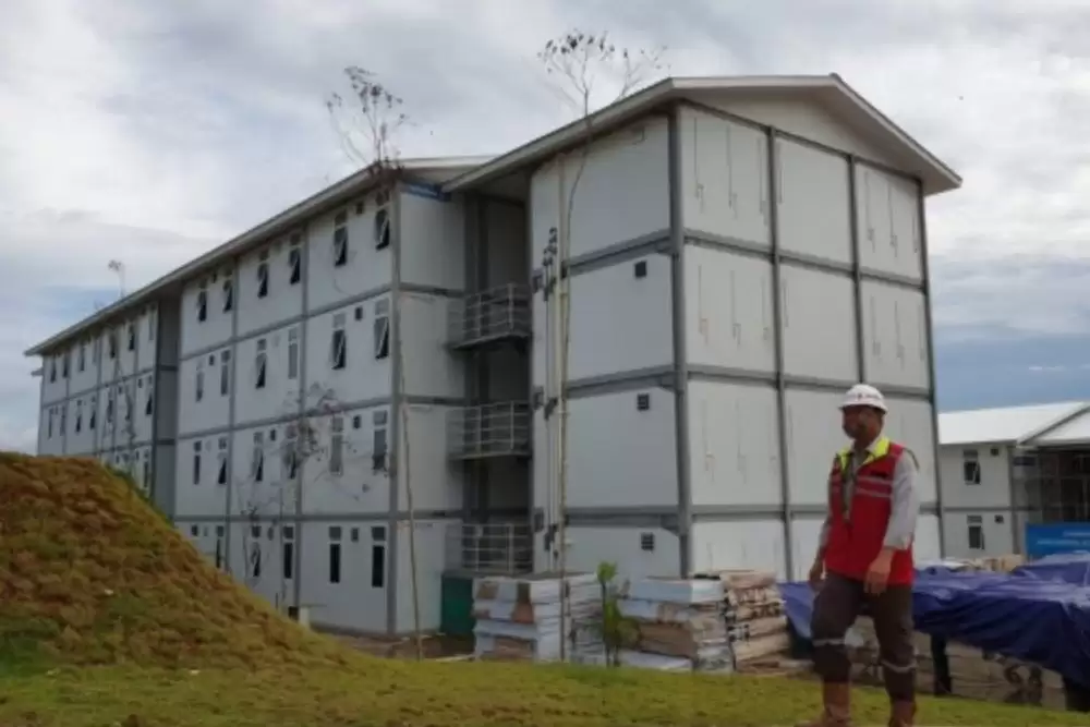 Proyek Pembangunan Rumah Susun Pekerja di IKN Nusantara (Foto: Dok Kementerian PUPR)