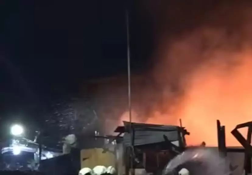 Kebakaran di Palmerah Diduga Korsleting Listrik [Foto: Tangkapan Layar]