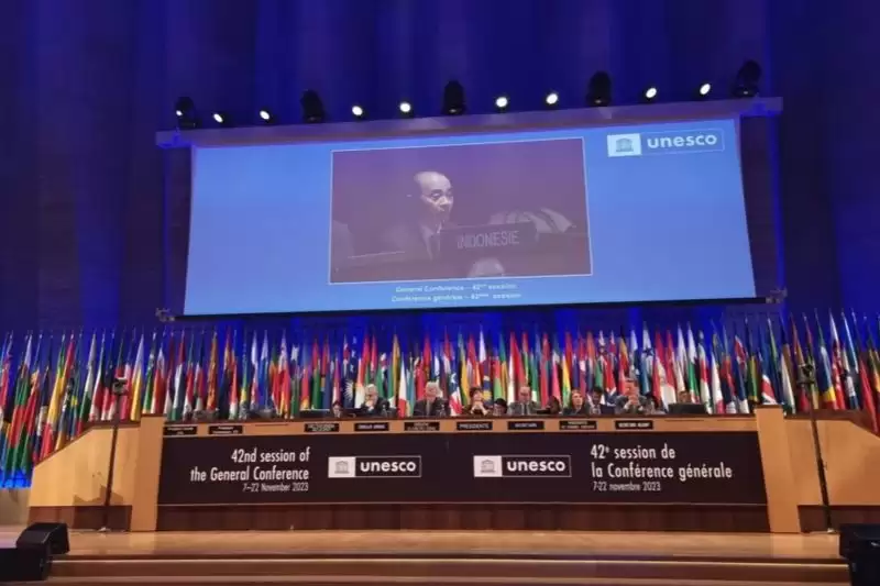 Bahasa Indonesia berhasil ditetapkan menjadi bahasa resmi pada Konferensi Umum UNESCO di Paris, Prancis [Foto: Ant]