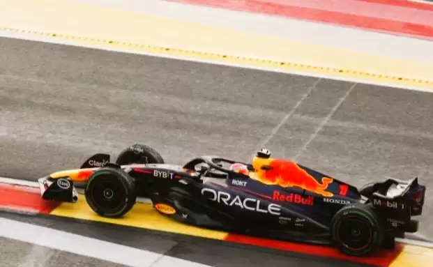 Pebalap Red Bull Max Verstappen dalam sesi kualifikasi GP Belgia di Sirkuit Spa-Francorchamps, Jumat (Foto: ANTARA)