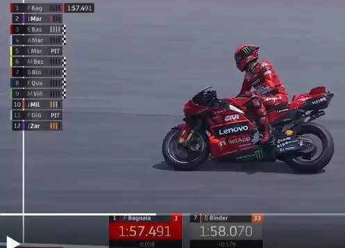 Francesco Bagnaia rebut Pole Position di MotoGP Malaysia 2023 (Foto: Tangkapan Layar Youtube MotoGP)