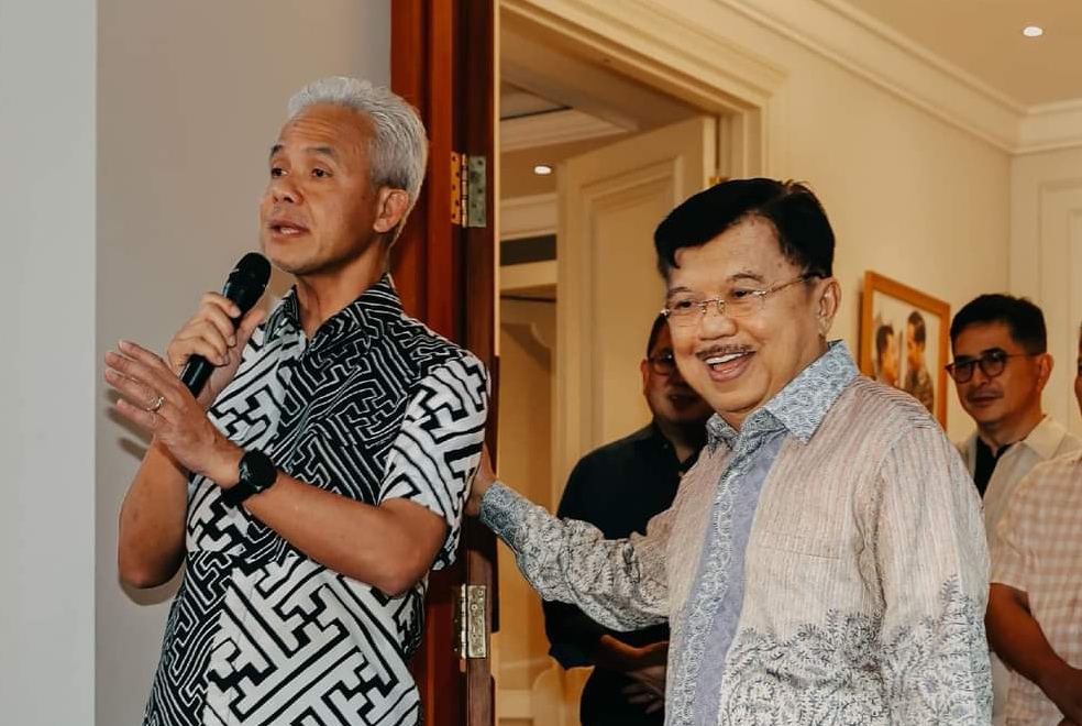 Calon Presiden, Ganjar Pranowo dan Mantan Wakil Presiden Jusuf Kalla (Foto: Ist)