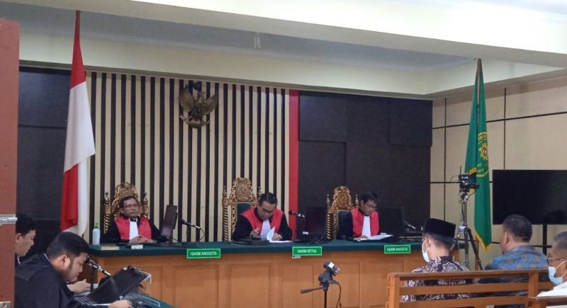 Sidang terdakawa kasus korupsi APBD Jambi di Pengadilan Tipikor Jambi.(Foto: ANTARA)