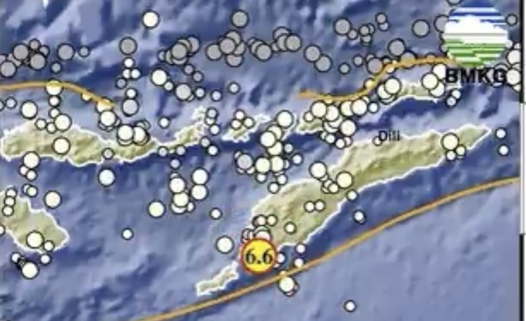 Gempa Bumi Magnitudo 6,6 di Kupang Akibatkan Kerusakan Ringan