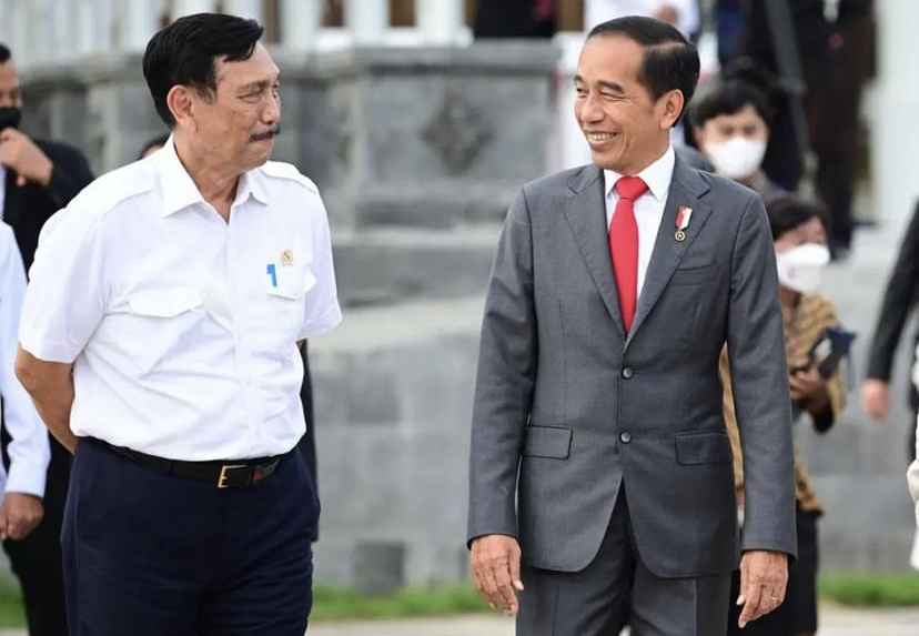 Menko Marves Luhut Binsar Pandjaitan dan Presiden Joko Widodo [Foto: Instagram/@luhut.pandjaitan]
