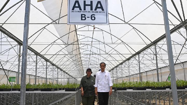 Presiden Joko Widodo  didampingi Menteri Lingkungan Hidup dan Kehutanan Siti Nurbaya (Foto : Antara )