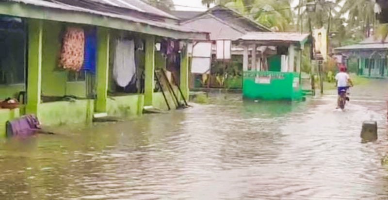Puluhan rumah di Kota Bengkulu terendam banjir pascahujan deras yang terjadi sejak Jumat (2/2/2024) malam. (Foto: ANTARA)