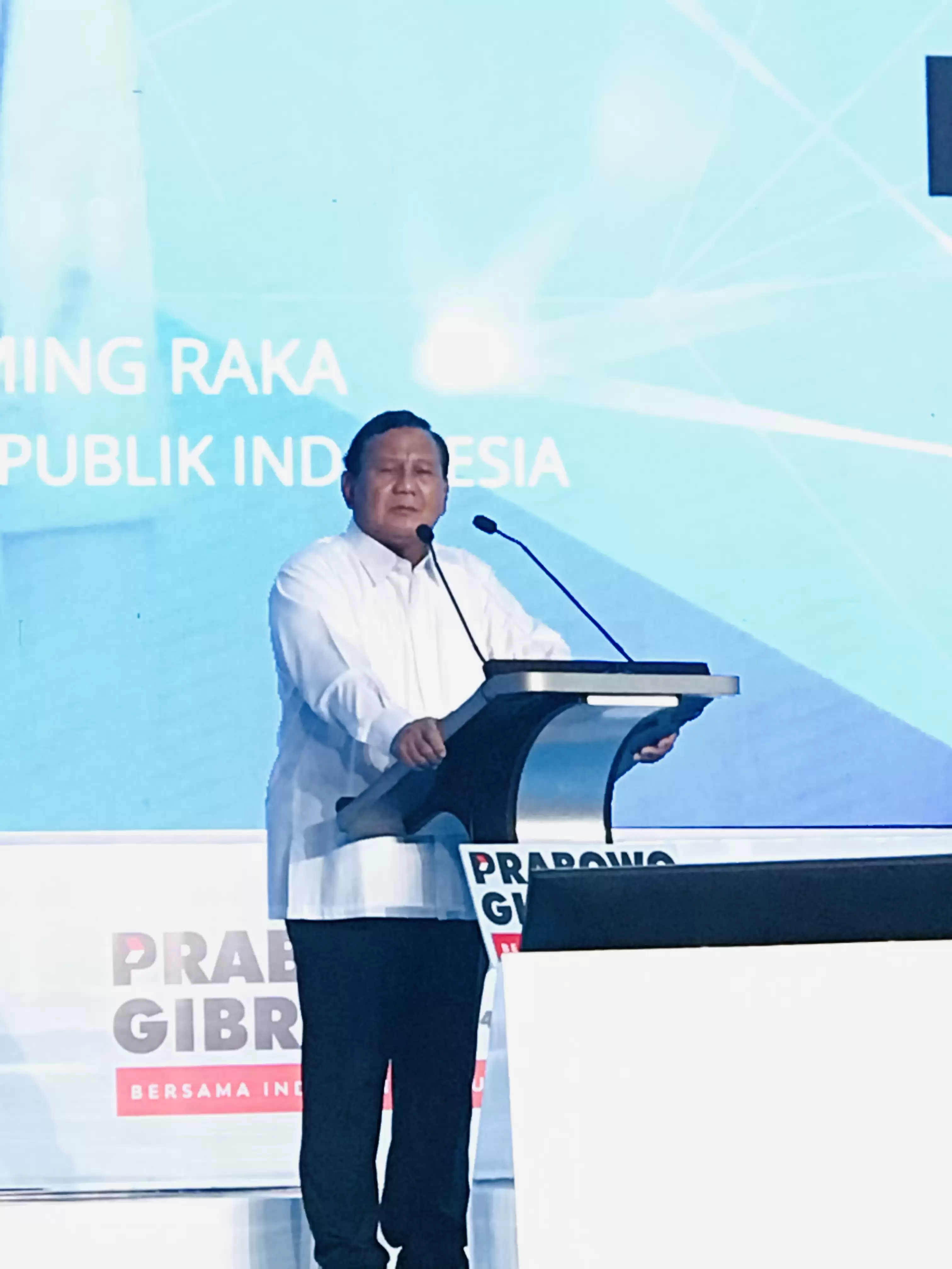 Calon presiden no urut 02 Prabowo Subianto. (Foto: MI/Zefry)