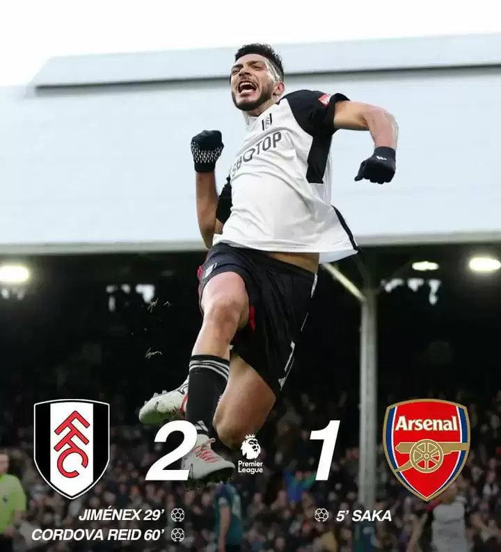 Skor Arsenal vs Fulham: 1-2 (Foto: MI/Net/Ist)