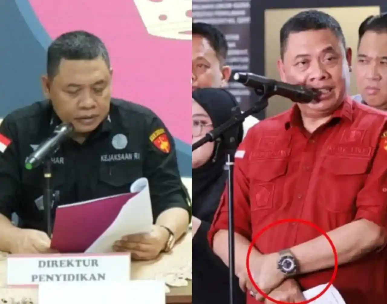 Pakai Jam Tangan Seharga Rp 1 Miliar, Dirdik Jampidsus Kejagung Buka Suara Dirdik Jampidsus Abdul Qohar mengenakan jam tangan seharga Rp 1,1 miliar (Foto: Dok MI)