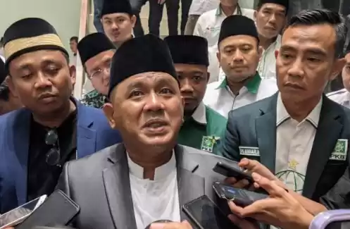 Ahmad Syauqi Putra Wakil Presiden Ma’ruf Amin, di DPW PKB Banten, Senin (20/5/2024). (Foto: ANTARA)