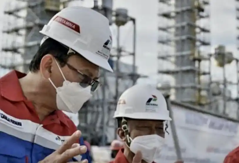 Ahok Ahok melakukan kunjungan kerja ke Kalimantan Timur, Senin (27/9/2021), Proyek Refinery Development Master Plan (RDMP) Balikpapan yang dikelola PT Kilang Pertamina Balikpapan (KPB)