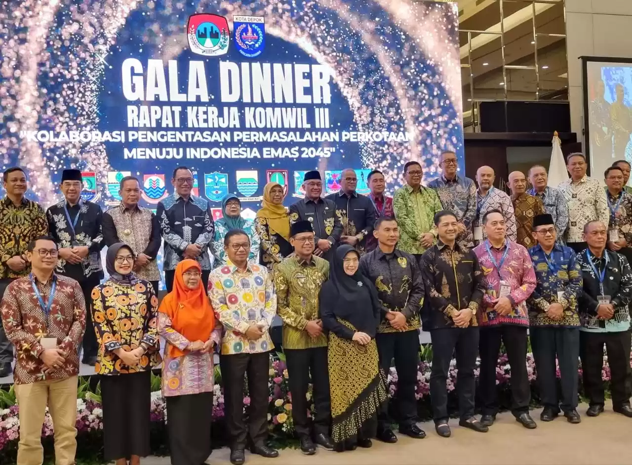 Gala Dinner Rapat Kerja Korwil III dii Depok, Jawa barat, diikuti Pemerintah Kota Bekasi [Foto: Doc. Pemkot Bekasi]