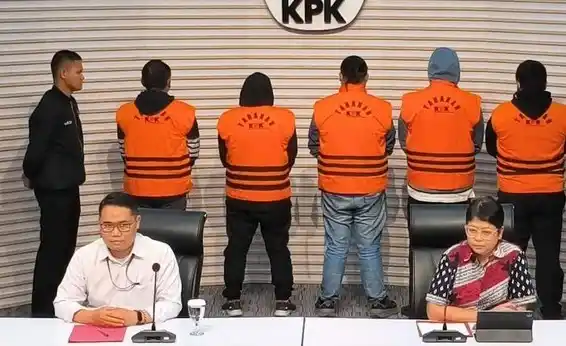 Asep Guntur Rahayu KPK menjerat 5 tersangka usai melancarkan 2 operasi tangkap tangan (OTT) di Sumatera Utara (Sumut) (Foto: Dok MI/Aswan)