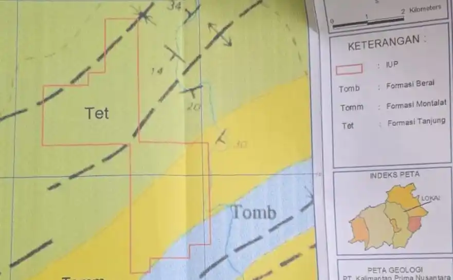 Aset Tambang senilai Rp1,6 T terkait Korupsi LPEI Disita KPK Gambar peta areal konsesi tambang batu bara PT Kalimantan Prima Nusantara seluas 1500 hektar yang disita KPK terkait dengan kasus dugaan korupsi pada pemberian fasilitas kredit oleh Lembaga Pembiayaan Ekspor Indonesia (LPEI) kepada PT Sakti Mait Jaya Langit (SMJL) dan PT Mega Alam Sejahtera (MAS).