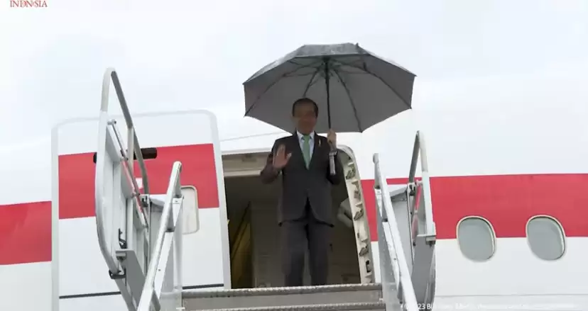 Presiden Joko Widodo bertolak ke Tanah Air [Foto: YT/@sekretariatkabinet]