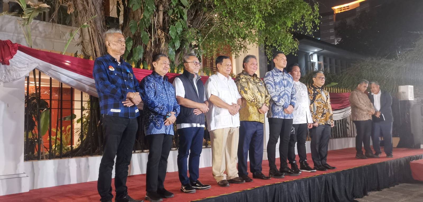 Para Ketua Umum Parpol di Koalisi Indonesia Maju (KIM). (Foto: Dhanis/MI)
