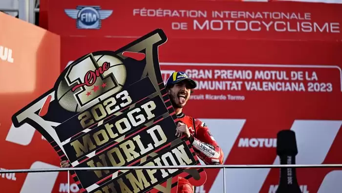 Franceso Bagnaia Juara Dunia MotoGP 2023 (Foto: Reuters)