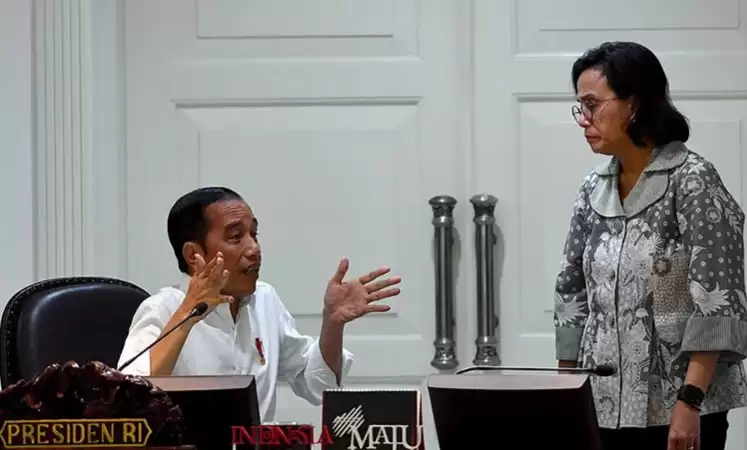 Presdien Joko Widodo (Jokowi) (kiri) dan Menkeu Sri Mulyani (kanan) (Foto: MI/Repro Antara)