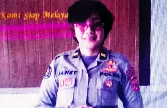 Kasi Humas Polresta Pulau Ambon dan PP Leade Ipda Janete Luhukay. (12/3/2024). (Foto: ANTARA)