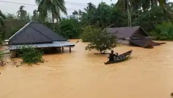 Banjir di Sumatera Utara (Foto: Repro)