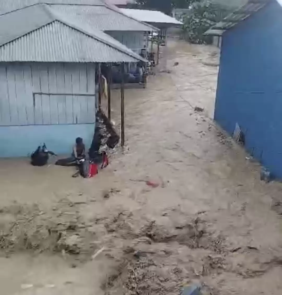 Empat desa di Kabupaten Halmahera Tengah (Halteng), Maluku Utara, terendam banjir (Foto: Dok MI)