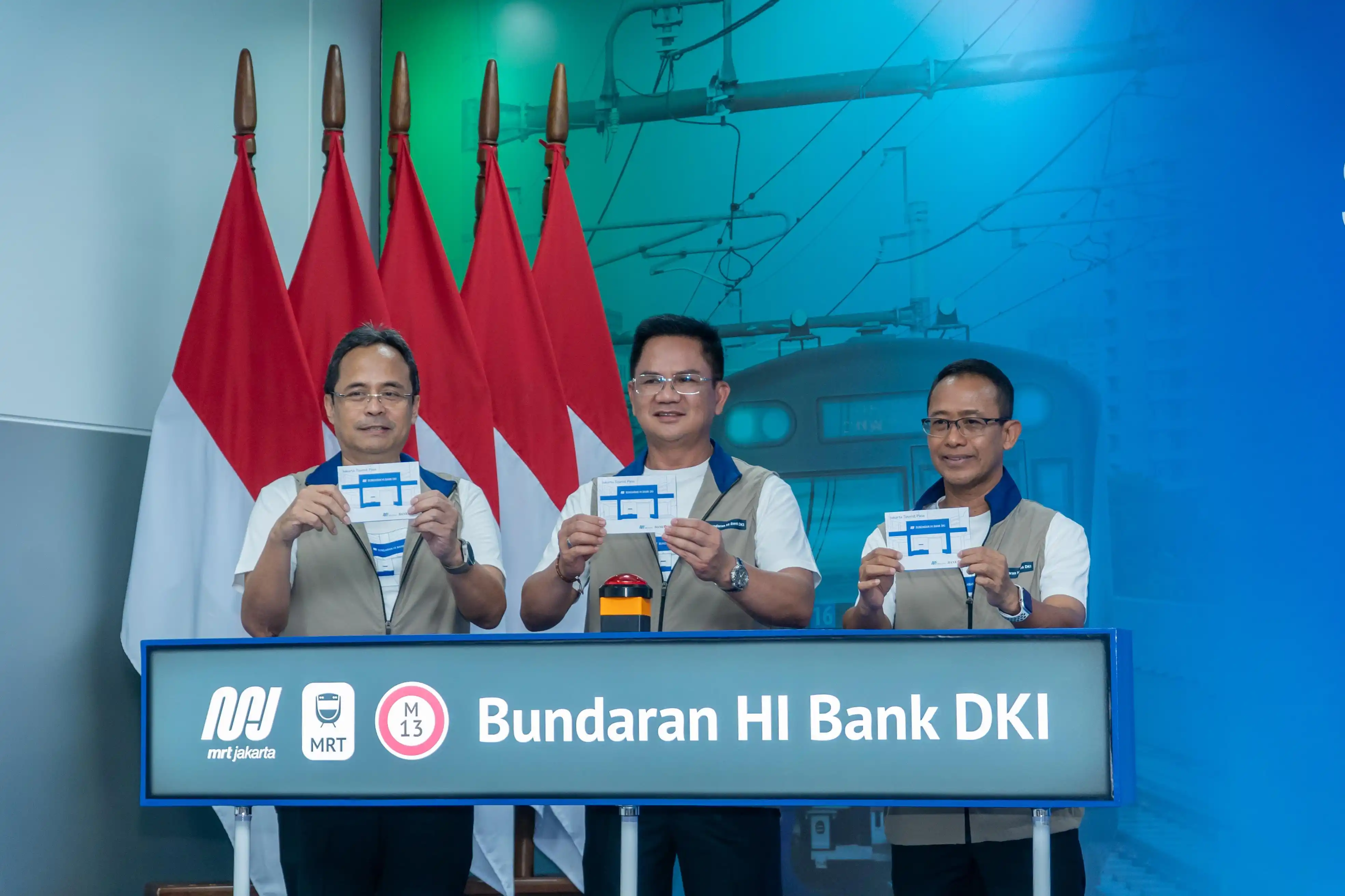 Sinergi Bank DKI dan PT MRT Jakarta Perseroda Resmikan Penamaan Stasiun Bundaran HI Bank DKI [Foto: Doc. Bank DKI]