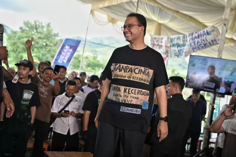 Anies Baswedan saat berkampanye di Gorontalo, Senin (8/1) (Foto: ANTARA)